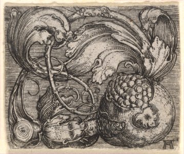 Pomegranate with Tendril MET DP833086