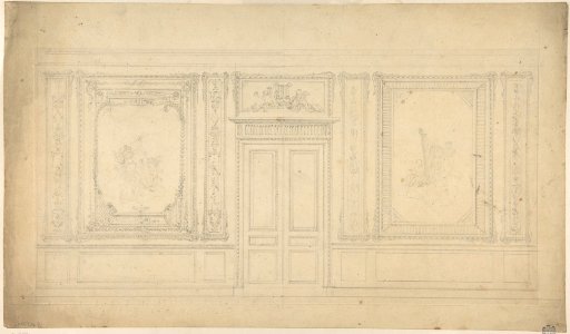 Paneled Music Room with a Door MET DP806386