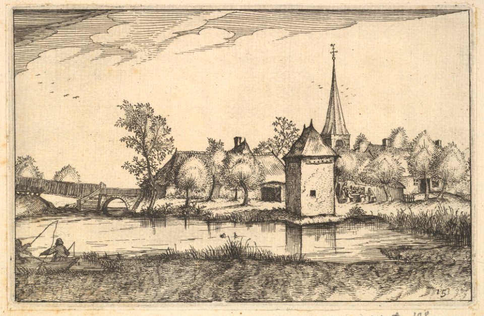 Pond and a Village from Regiunculae et Villae Aliquot Ducatus Brabantiae MET DP825680