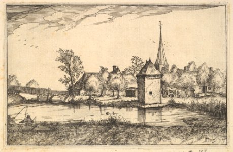 Pond and a Village from Regiunculae et Villae Aliquot Ducatus Brabantiae MET DP825680