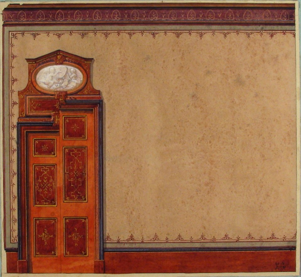 Pompeiian Design for Wall and Doorway MET 67.827.85