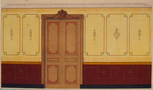 Pompeiian Design for Wall and Doorway MET 67.827.87