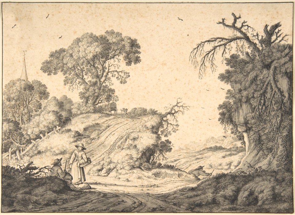 Peasant Couple in an Extensive Landscape MET DP800361