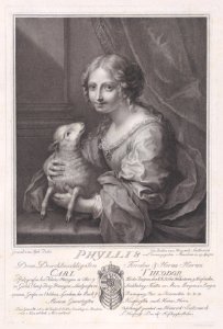 Phyllis holding a lamb Met DP889743