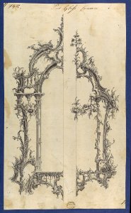 Pier Glass Frames, in Chippendale Drawings, Vol. I MET DP104183