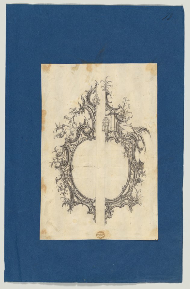 Pier Glass Frames, in Chippendale Drawings, Vol. I MET DP-14278-064