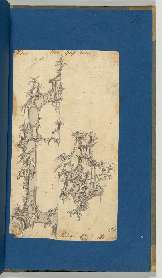 Pier Glass Frames, in Chippendale Drawings, Vol. I MET DP-14278-062