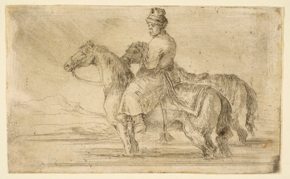Polish Groom Bathing Horses MET DP817423