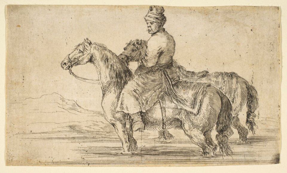 Polish Groom Bathing Horses MET DP817424