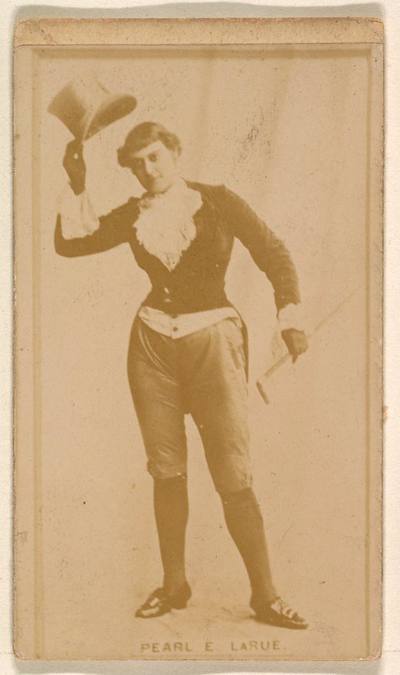Pearl E. Larue, from the Actresses series (N245) issued by Kinney Brothers to promote Sweet Caporal Cigarettes MET DP858945
