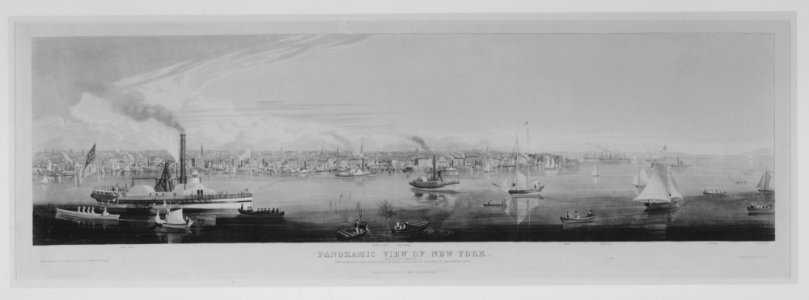 Panoramic View of New York Taken from the North River MET MM89475