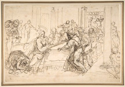 Penitent Woman Anointing the Feet of Christ at the Table of Simon the Pharisee MET DP810949