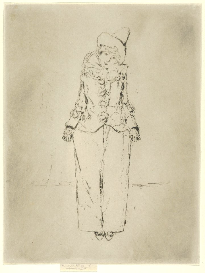 Pierrot en Pied, Portrait of the Lady A. C. MET DP843945