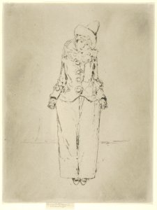Pierrot en Pied, Portrait of the Lady A. C. MET DP843945