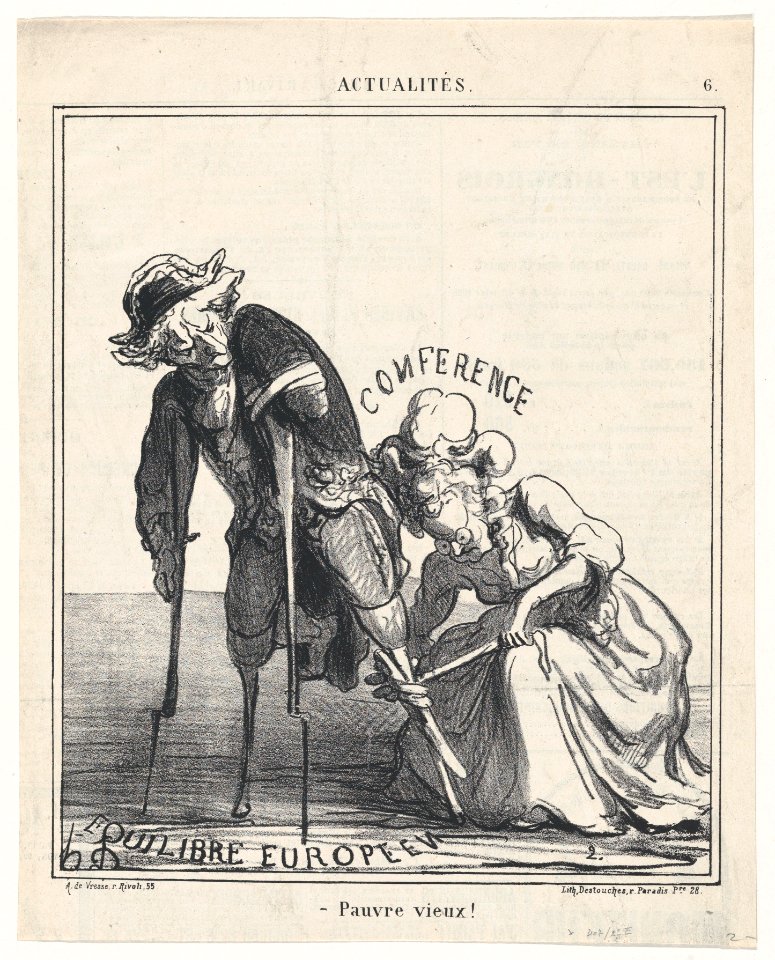 Poor old chap!, from 'News of the day,' published in Le Charivari, January 26, 1869 MET DP877760