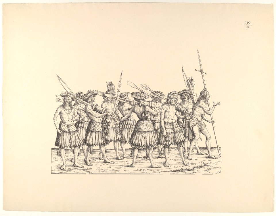 People from Calicut, from The Triumphal Procession of Emperor Maximilian (Triumph Des Kaisers Maximilian I) MET DP834160
