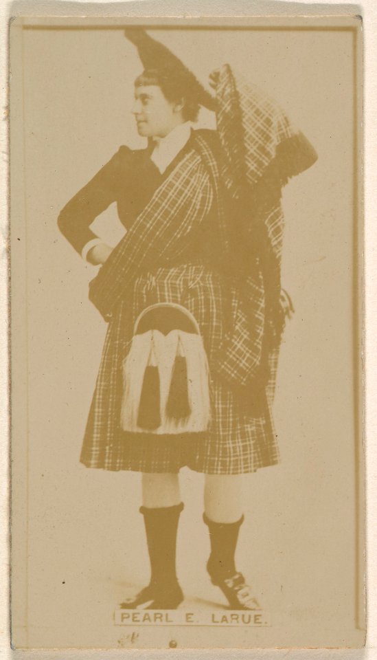 Pearl E. Larue, from the Actresses series (N245) issued by Kinney Brothers to promote Sweet Caporal Cigarettes MET DP858944