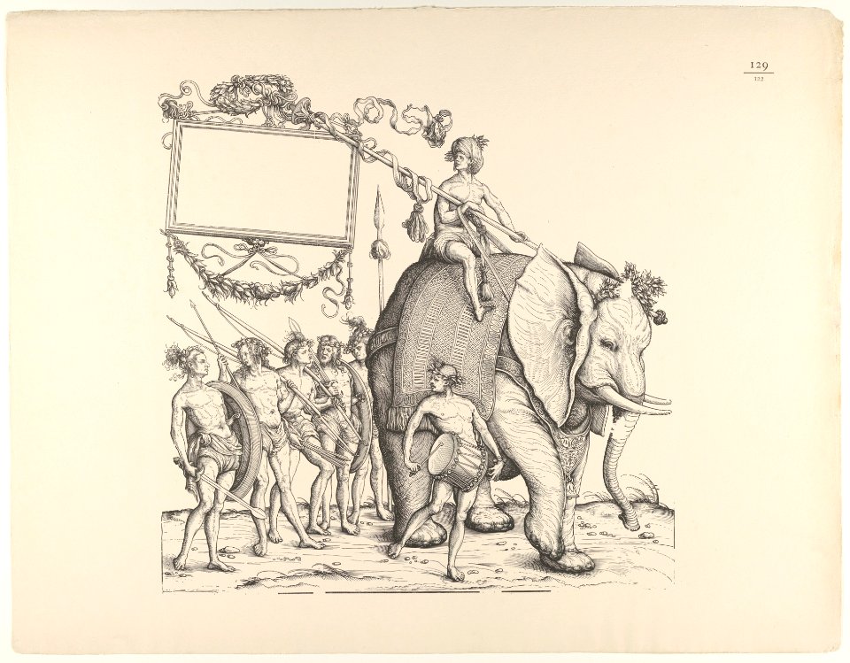 People from Calicut, from The Triumphal Procession of Emperor Maximilian (Triumph Des Kaisers Maximilian I) MET DP834161