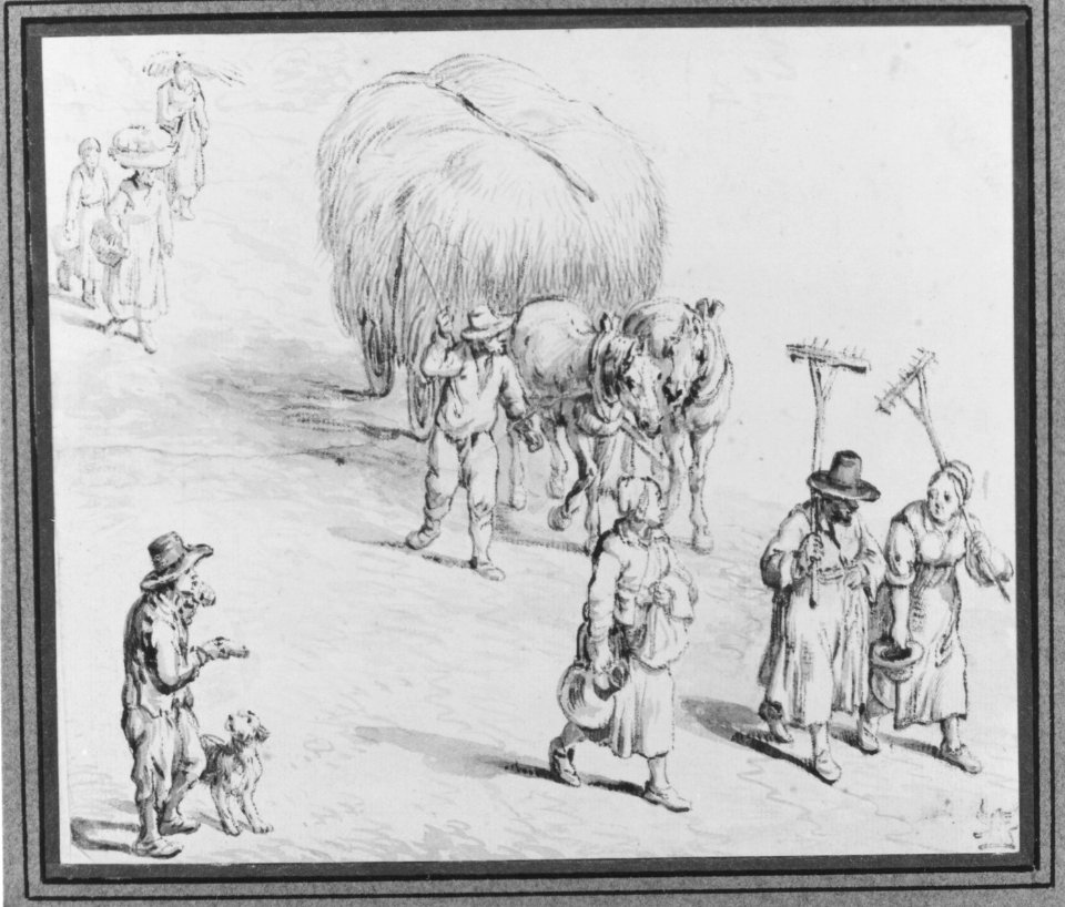 Peasants and Hay Wagon on a Country Road MET 173152