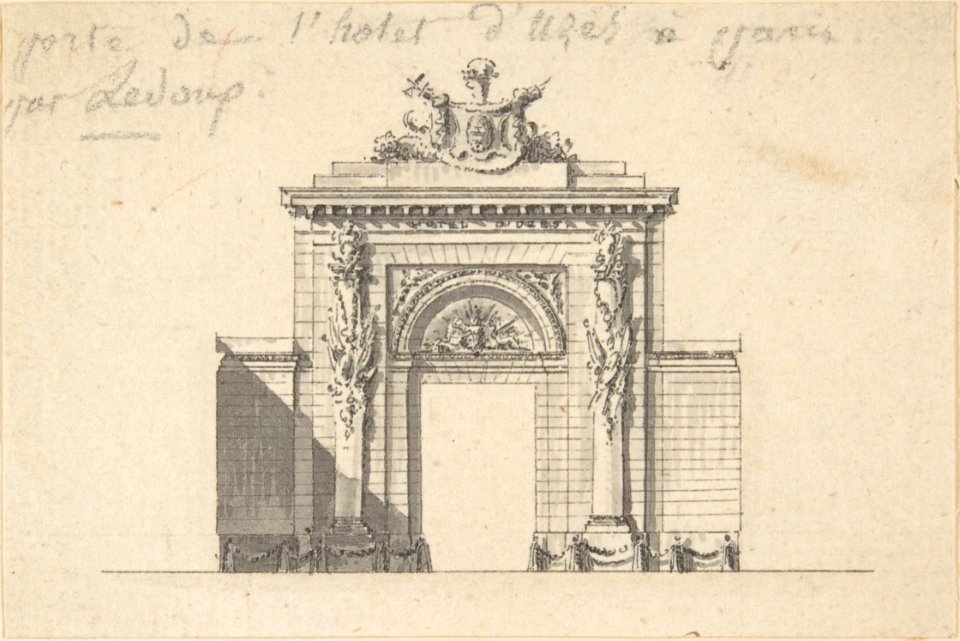 Portal of the Hôtel d'Uzès by Ledoux MET DP808576