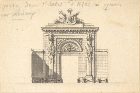 Portal of the Hôtel d'Uzès by Ledoux MET DP808576