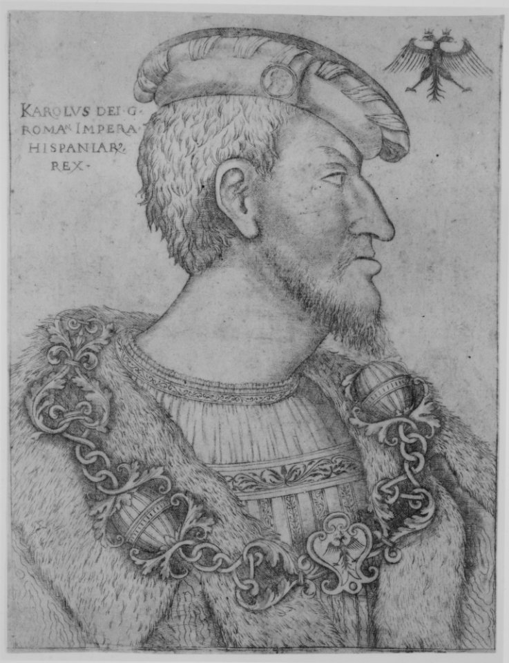 Portrait of the Holy Roman Emperor Charles V facing right MET MM82971