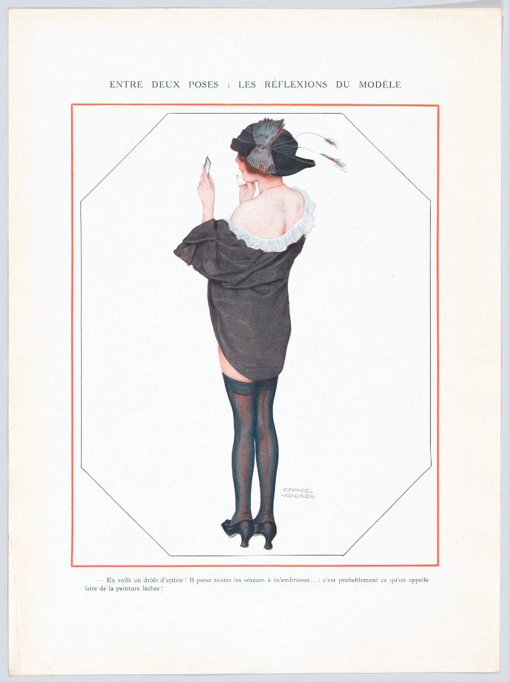 Portfolio with plates from "De la Brune à la Blonde" and other designs by Raphael Kirchner MET DP861941