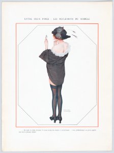Portfolio with plates from "De la Brune à la Blonde" and other designs by Raphael Kirchner MET DP861941