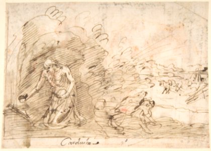 Penitent St. Jerome (recto); Notes and Accounts (verso) MET DP800126