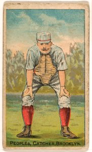 Peoples, Catcher, Brooklyn, from the Gold Coin series (N284) for Gold Coin Chewing Tobacco MET DP866827