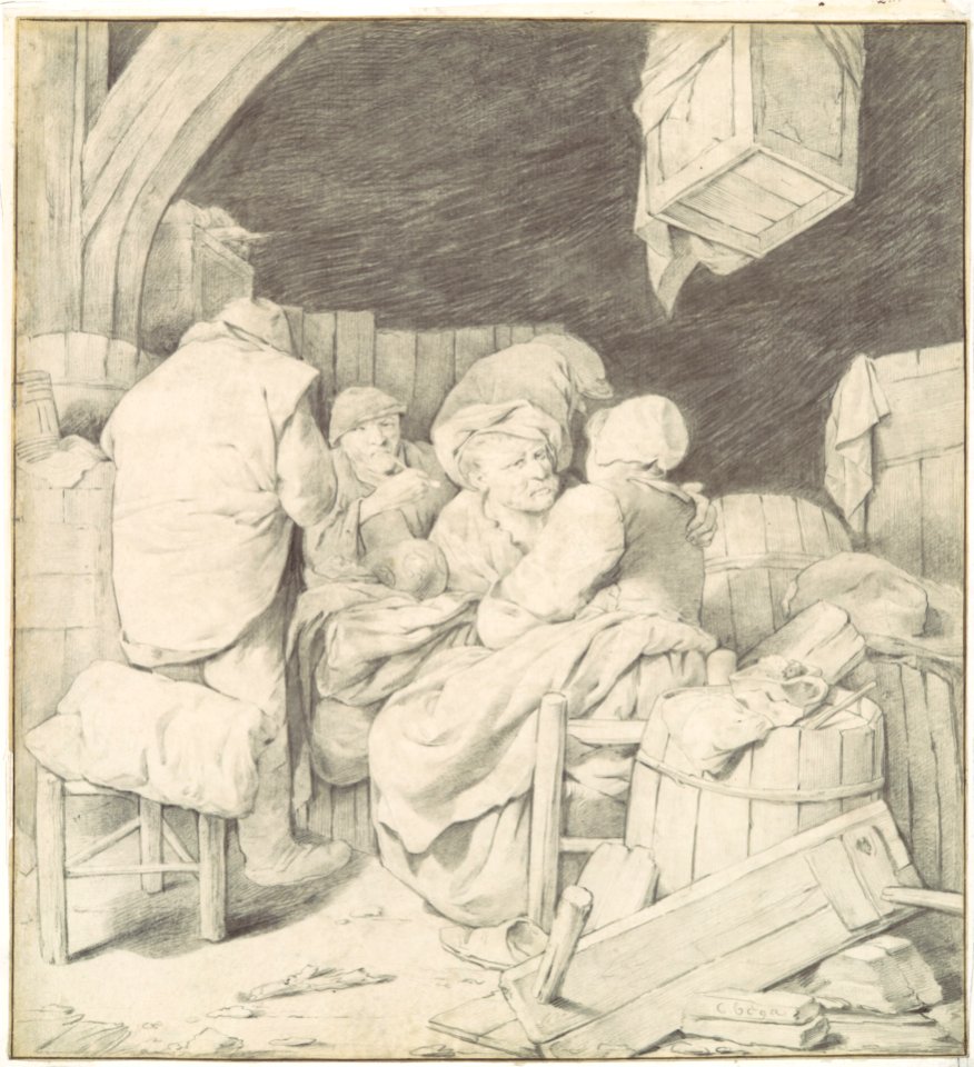 Peasants Gathered at an Inn MET DP110798