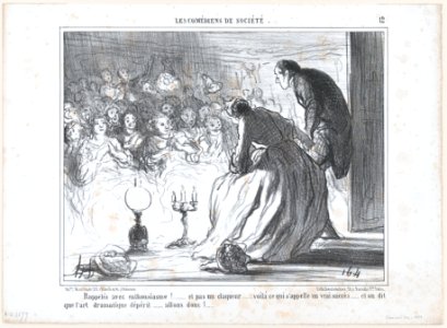 Rappelés avec enthousiasme!.., from Les Comédiens de Société, published in Le Charivari, May 1, 1858 MET DP876702
