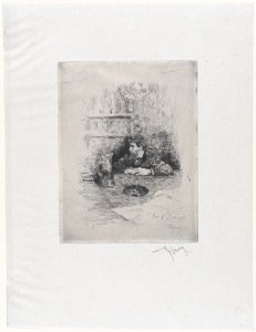 Portrait of the painter Eduardo Zamacois seated at a table MET DP877207
