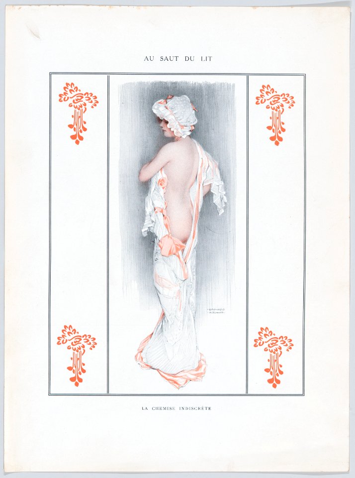 Portfolio with plates from "De la Brune à la Blonde" and other designs by Raphael Kirchner MET DP861942