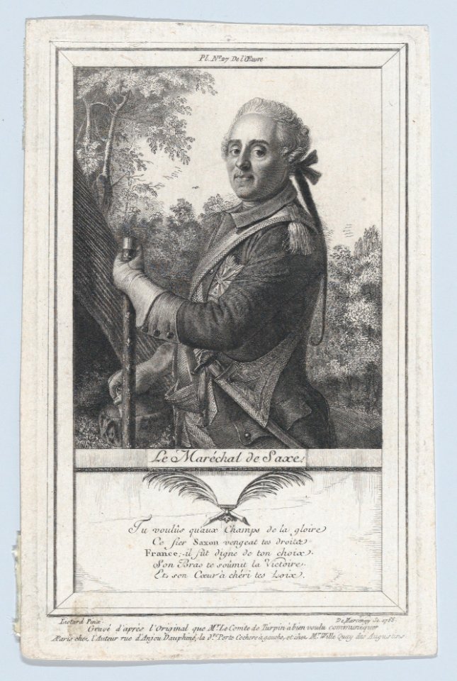Portrait of the Maréchal de Saxe MET DP867422