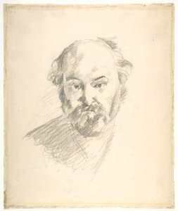 Portrait of the Artist (recto); Fragment of a Landscape Study (verso) MET DP805573