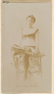 Queenie Rich, from the Actresses series (N245) issued by Kinney Brothers to promote Sweet Caporal Cigarettes MET DP859404