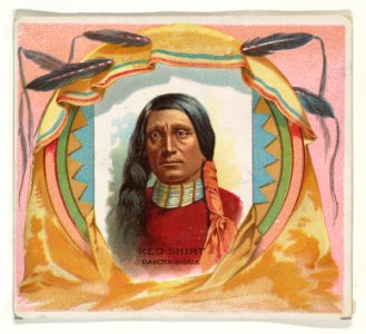Red Shirt, Dakota Sioux, from the American Indian Chiefs series (N36) for Allen & Ginter Cigarettes MET DP838959