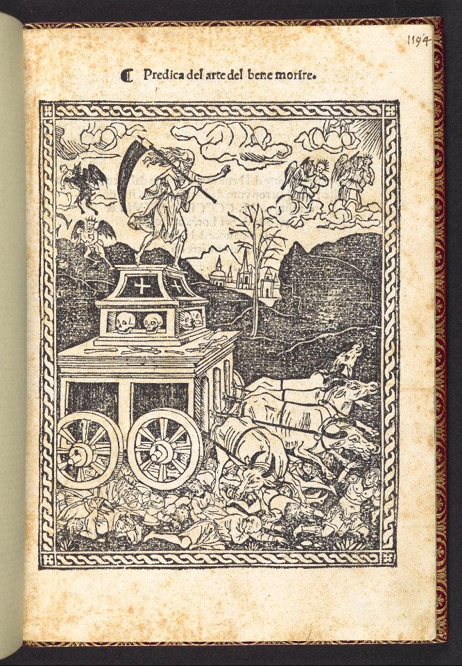 Predica del arte del bene morire (sermon on the art of dying well) MET DP108962