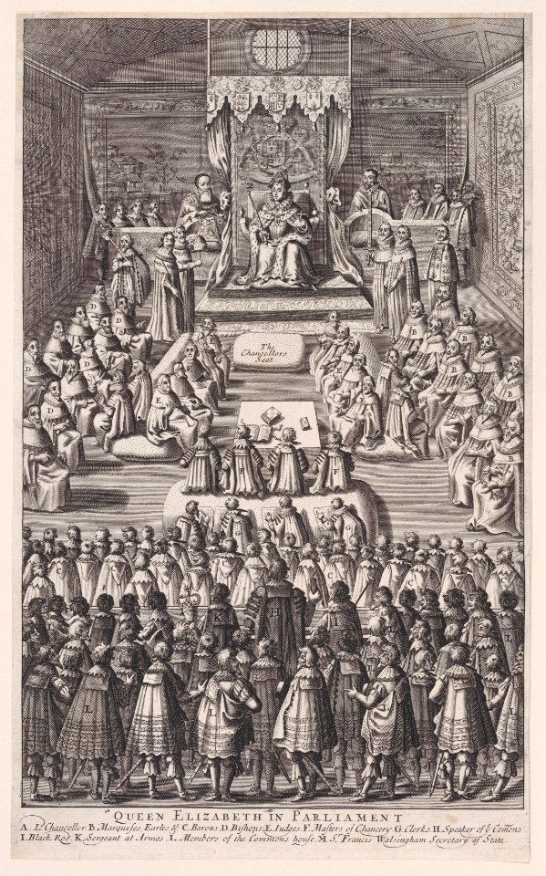 Queen Elizabeth in Parliament Met DP890178