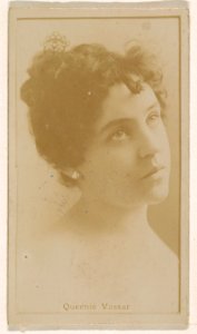 Queenie Vassar, from the Actresses series (N245) issued by Kinney Brothers to promote Sweet Caporal Cigarettes MET DP859761