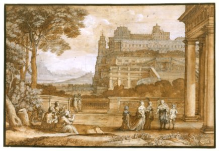 Queen Esther Approaching the Palace of Ahasuerus MET DT619