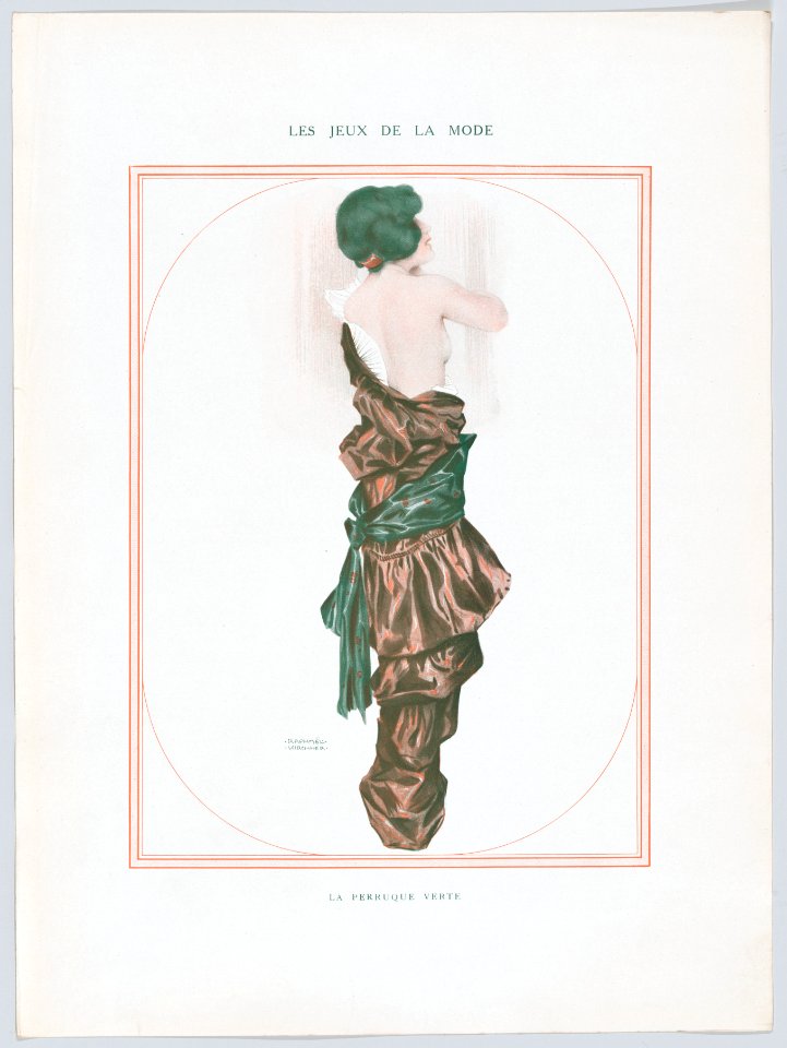 Portfolio with plates from "De la Brune à la Blonde" and other designs by Raphael Kirchner MET DP861945