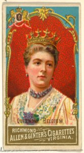 Queen of Belgium, from World's Sovereigns series (N34) for Allen & Ginter Cigarettes MET DP838680