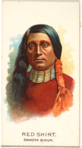 Red Shirt, Dakota Sioux, from the American Indian Chiefs series (N2) for Allen & Ginter Cigarettes Brands MET DP828017