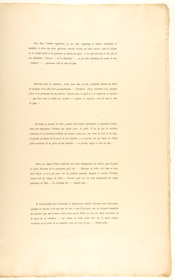 Portfolio cover and text for The Raven by Edgar Allan Poe MET DP816091
