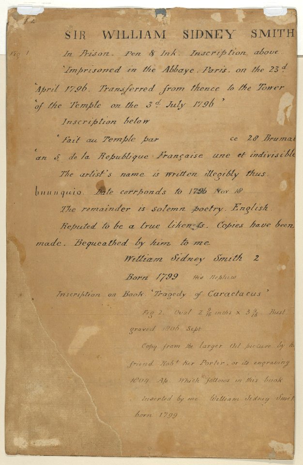 Portrait of Sir Sidney Smith in the Temple Prison MET DP852560
