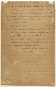 Portrait of Sir Sidney Smith in the Temple Prison MET DP852560