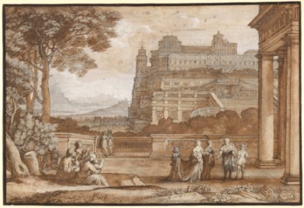 Queen Esther Approaching the Palace of Ahasuerus MET DP832663