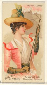 Present Arms, from the Parasol Drills series (N18) for Allen & Ginter Cigarettes Brands MET DP834965